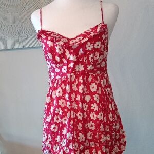 Victoria's Secret Pink and White Floral Top Size Medium